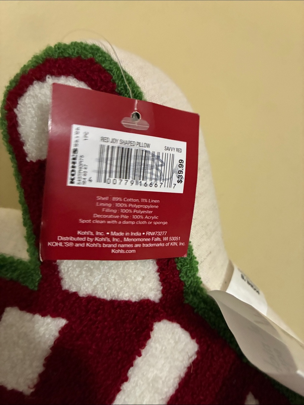 St. Nicholas Square - JOY THROW PILLOW - Picture 7 of 10